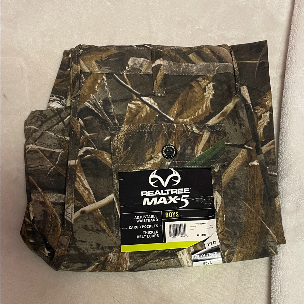 Realtree MAX-5 Boys Camo Trousers